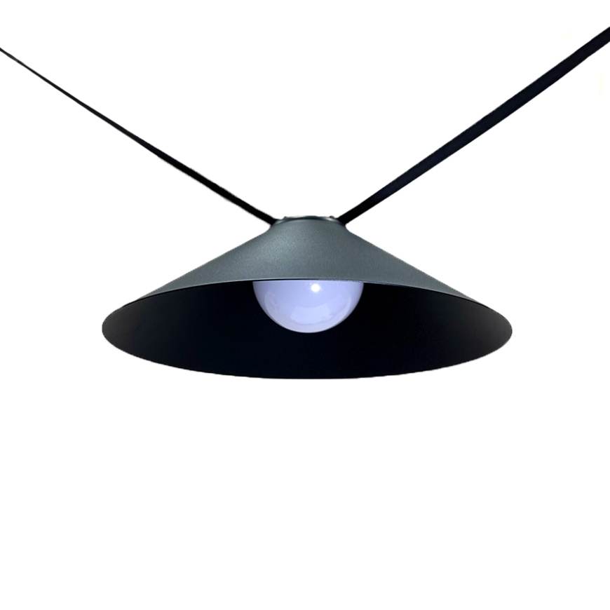 Конусний світильник 78012-BL06 BK  12W (300мм) для текстильної трекової системи