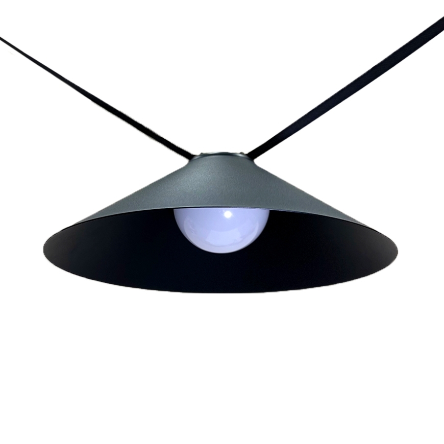 Конусний світильник 78018-BL06 BK  18W (400мм) для текстильної трекової системи